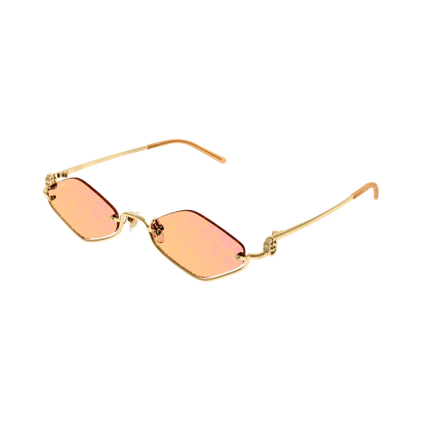 Gucci GG1604S Gold / Rose Mirror to Dark Yellow with GG Pattern Gucci GG1604S Gold / Rose Mirror to Dark Yellow with GG Pattern