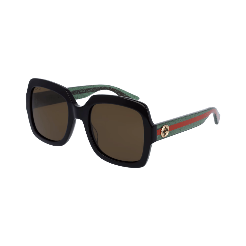 Gucci GG0036SN Black Green Red / Brown Sunglasses product photo 1