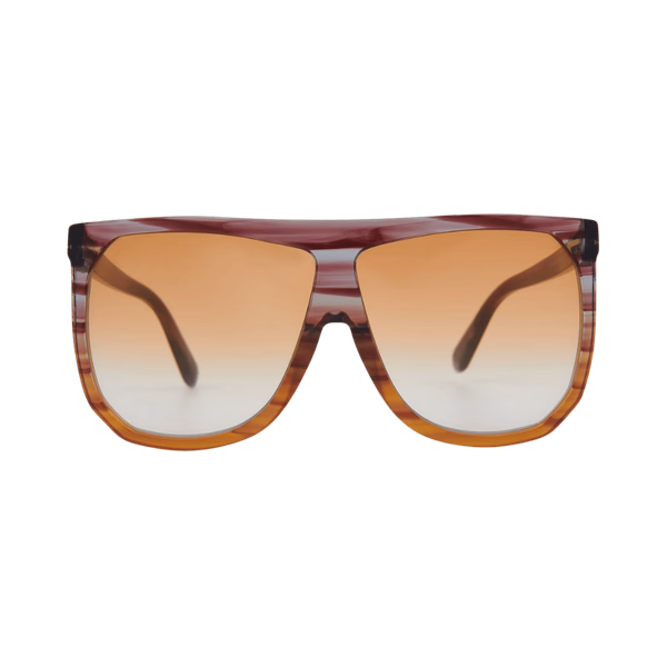 Loewe LW40001F Purple Stripe Brown Multicolour / Brown Gradient Sunglasses Loewe LW40001F Purple Stripe Brown Multicolour / Brown Gradient Sunglasses