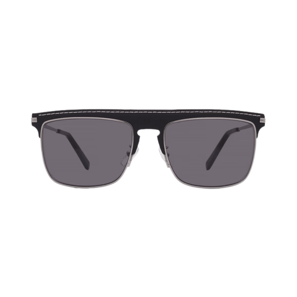 Loewe LW40006U Silver Black Leather / Grey Sunglasses Loewe LW40006U Silver Black Leather / Grey Sunglasses