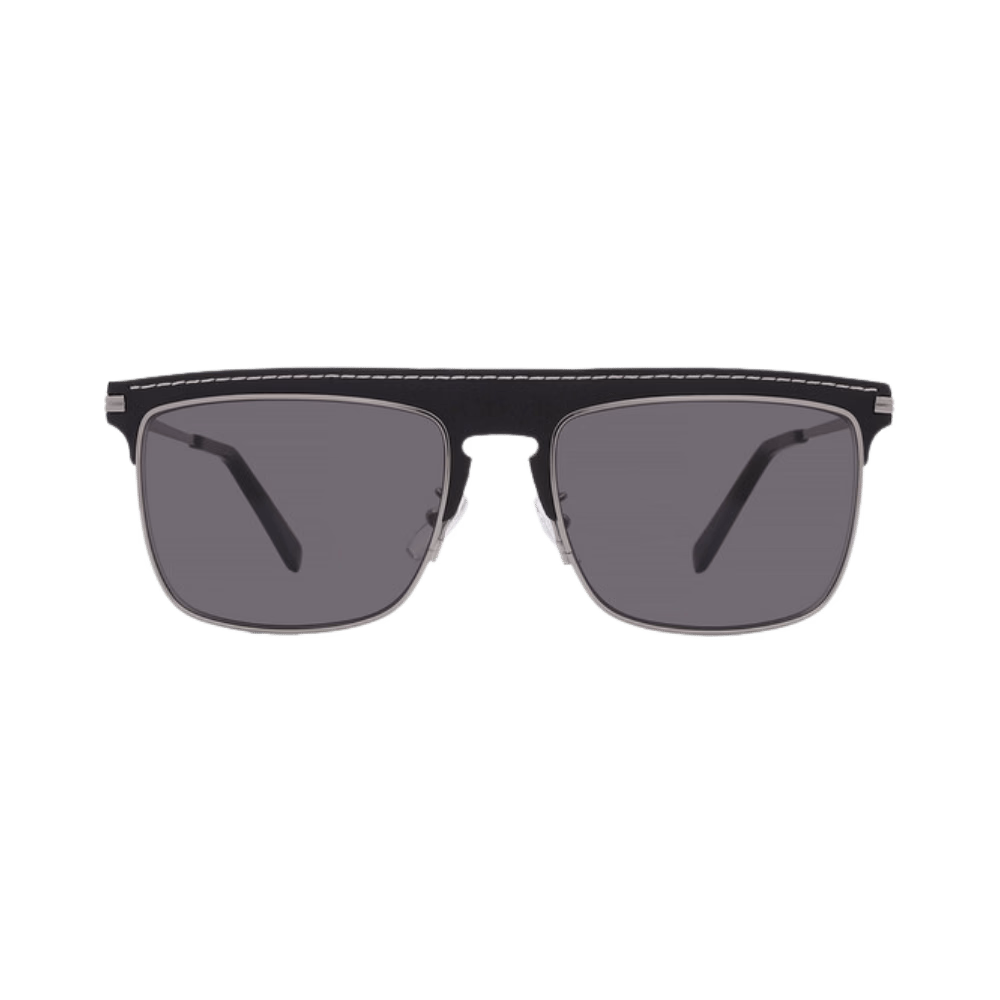 Loewe LW40006U Silver Black Leather / Grey Sunglasses product photo 1