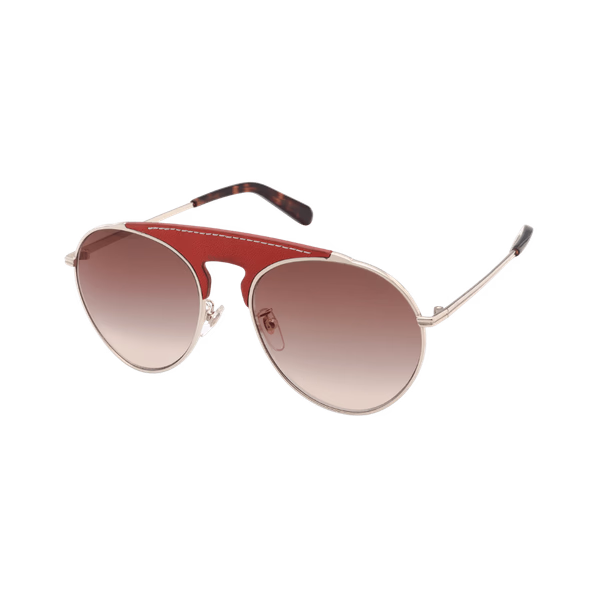 Loewe LW40005U Red Leather / Brown Gradient Sunglasses Loewe LW40005U Red Leather / Brown Gradient Sunglasses