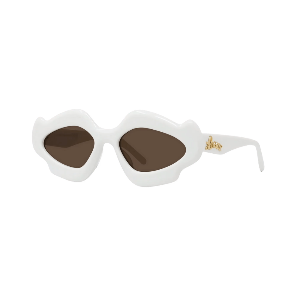 Loewe LW40109U Shiny Ivory / Brown Sunglasses product photo 1