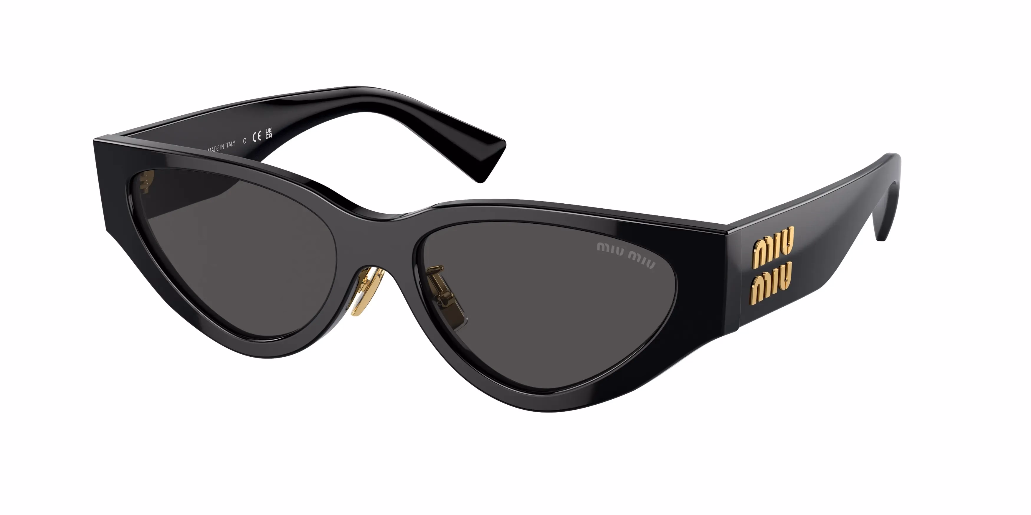 Miu Miu MU03ZS Black / Dark Grey Sunglasses product photo 1
