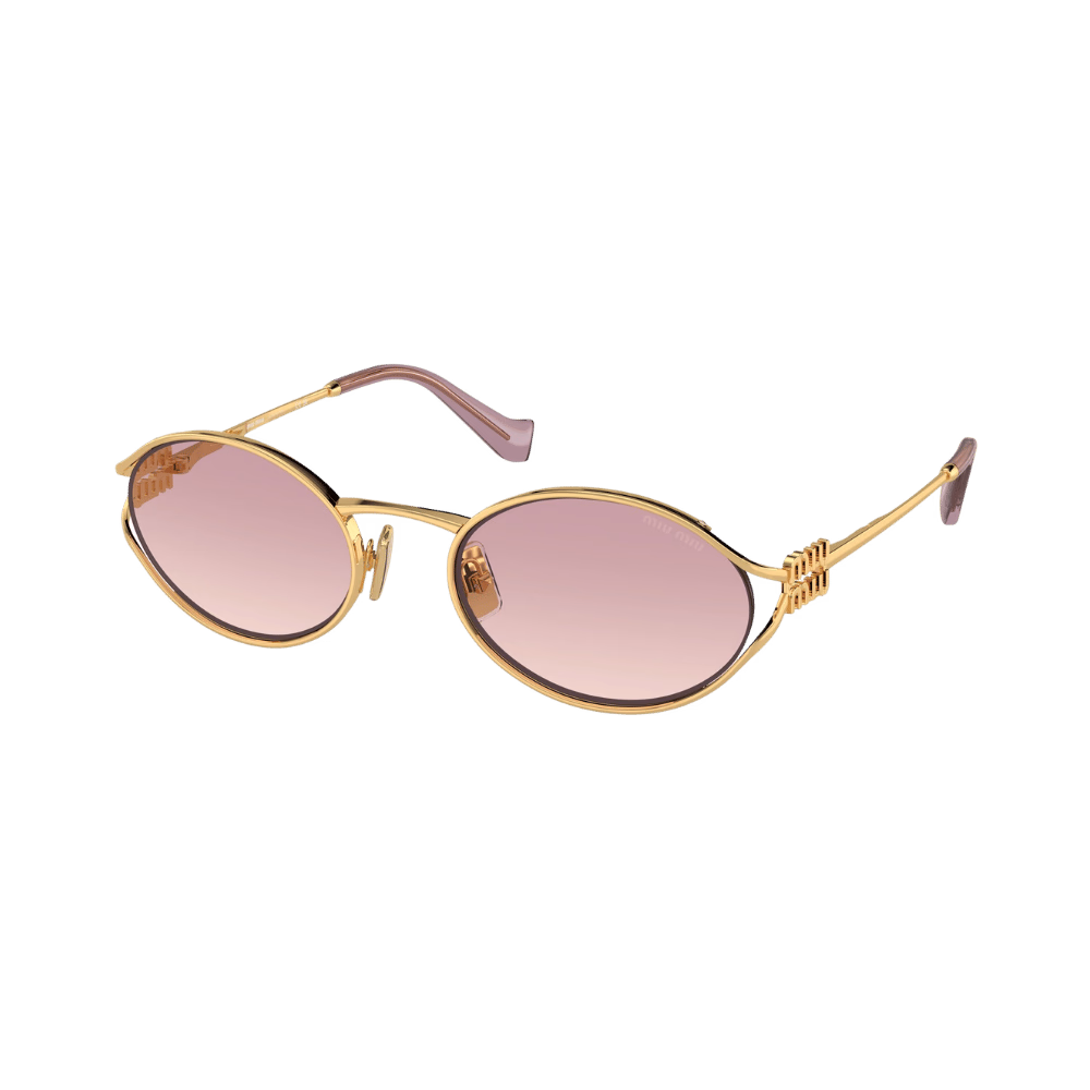 Miu Miu MU52YS Gold / Brown Gradient Violet Sunglasses product photo 1