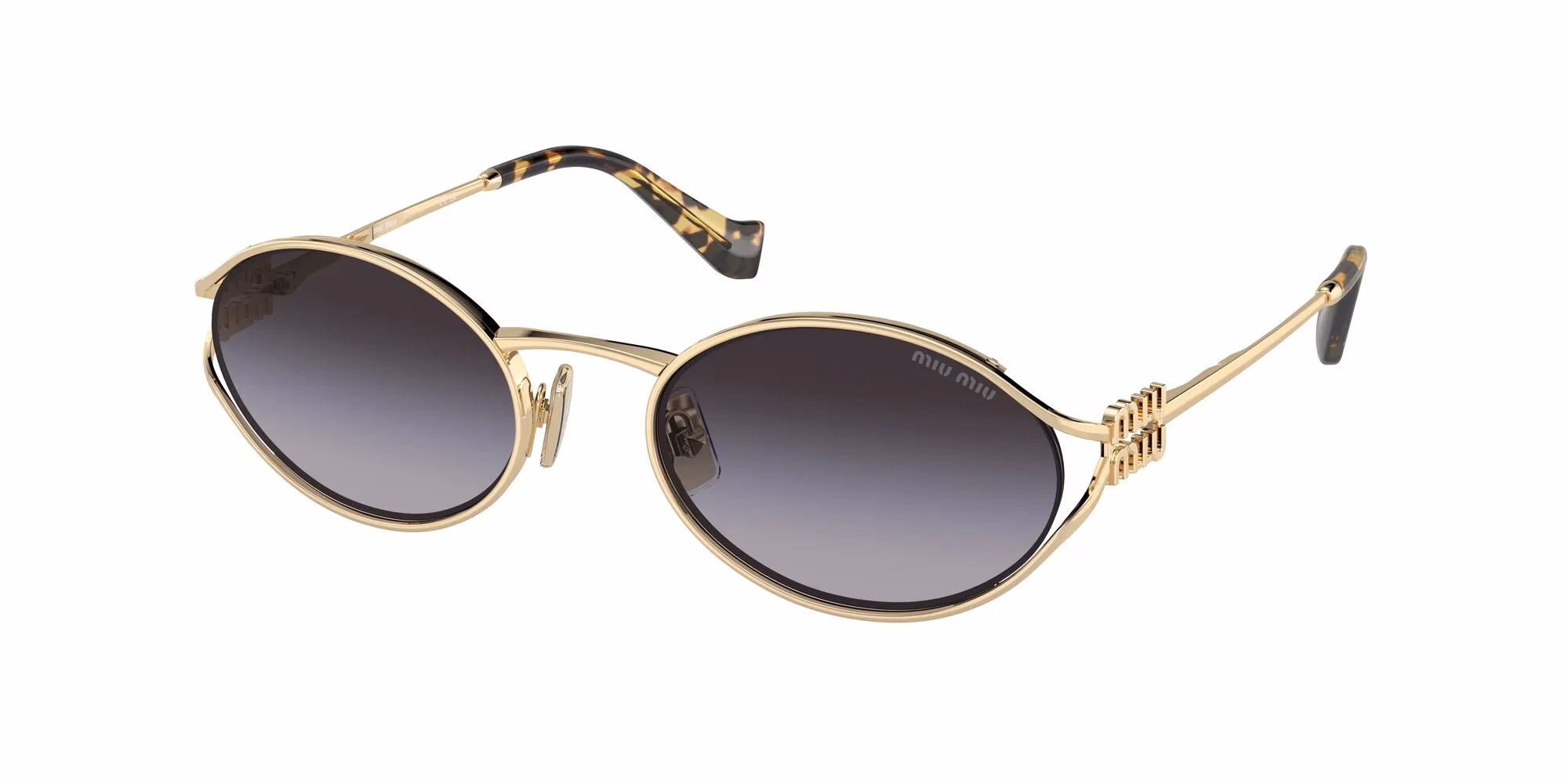Miu Miu MU52YS Pale Gold / Grey Gradient Sunglasses product photo 1