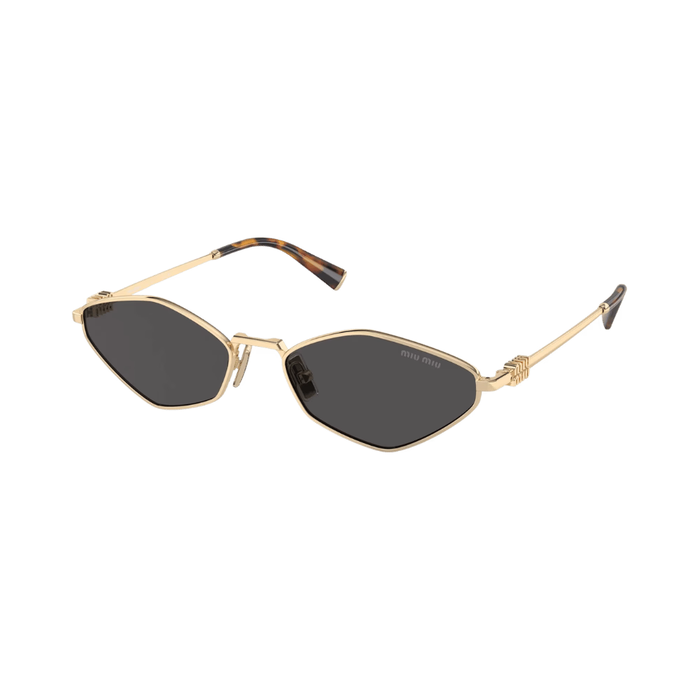 Miu Miu MU56ZS Pale Gold / Dark Grey Sunglasses product photo 1