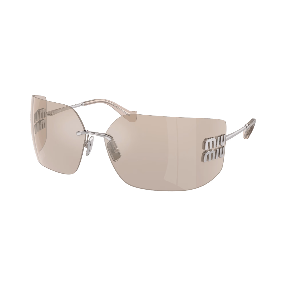 Miu Miu MU54YS Silver / Pale Gold Mirror Sunglasses product photo 1