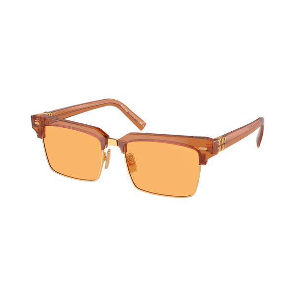 Miu Miu MU10ZS Caramel Trasparent / Yellow Sunglasses Miu Miu MU10ZS Caramel Trasparent / Yellow Sunglasses