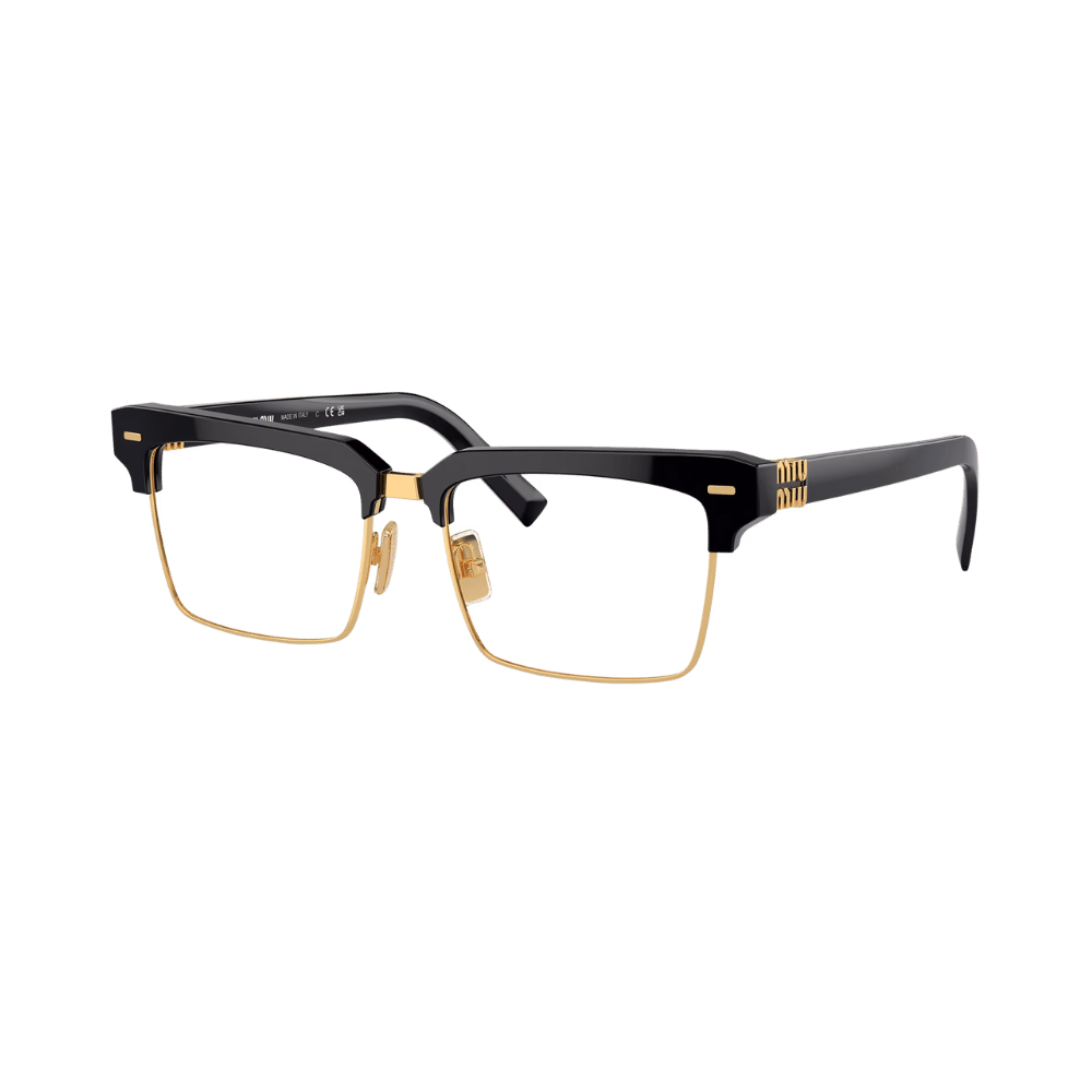 Miu Miu MU10ZS Black / Clear Blue Light Filter Eyeglasses product photo 1
