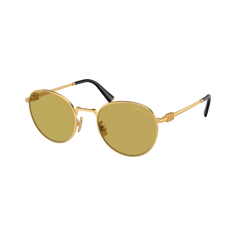 Miu Miu MU55ZS Gold / Olive Green Sunglasses product photo 1