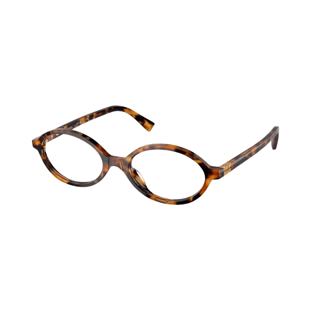 Miu Miu MU04ZSF Honey Havana / Clear Blue Light Filter Eyeglasses product photo 1