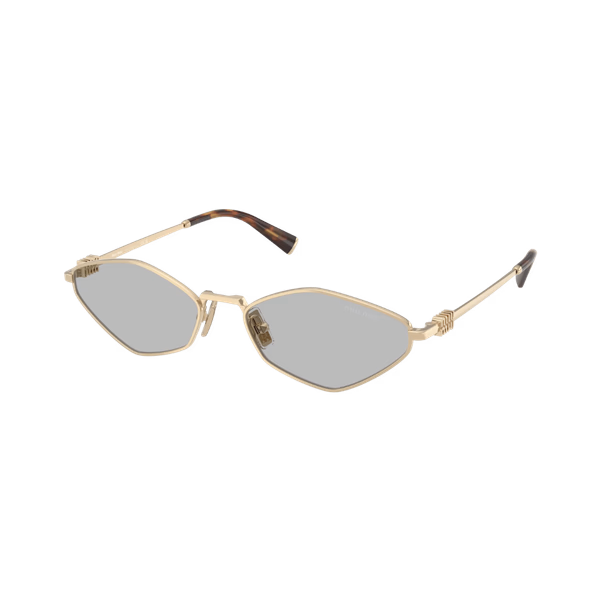 Miu Miu MU56ZS Pale Gold / Light Grey Sunglasses Miu Miu MU56ZS Pale Gold / Light Grey Sunglasses