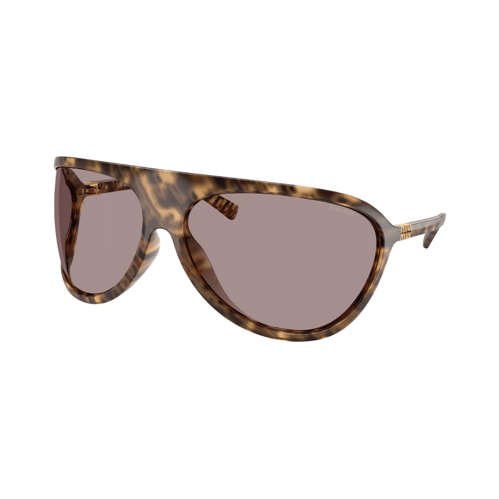 Miu Miu MUA01S Havana / Light Purple Brown Sunglasses product photo 1