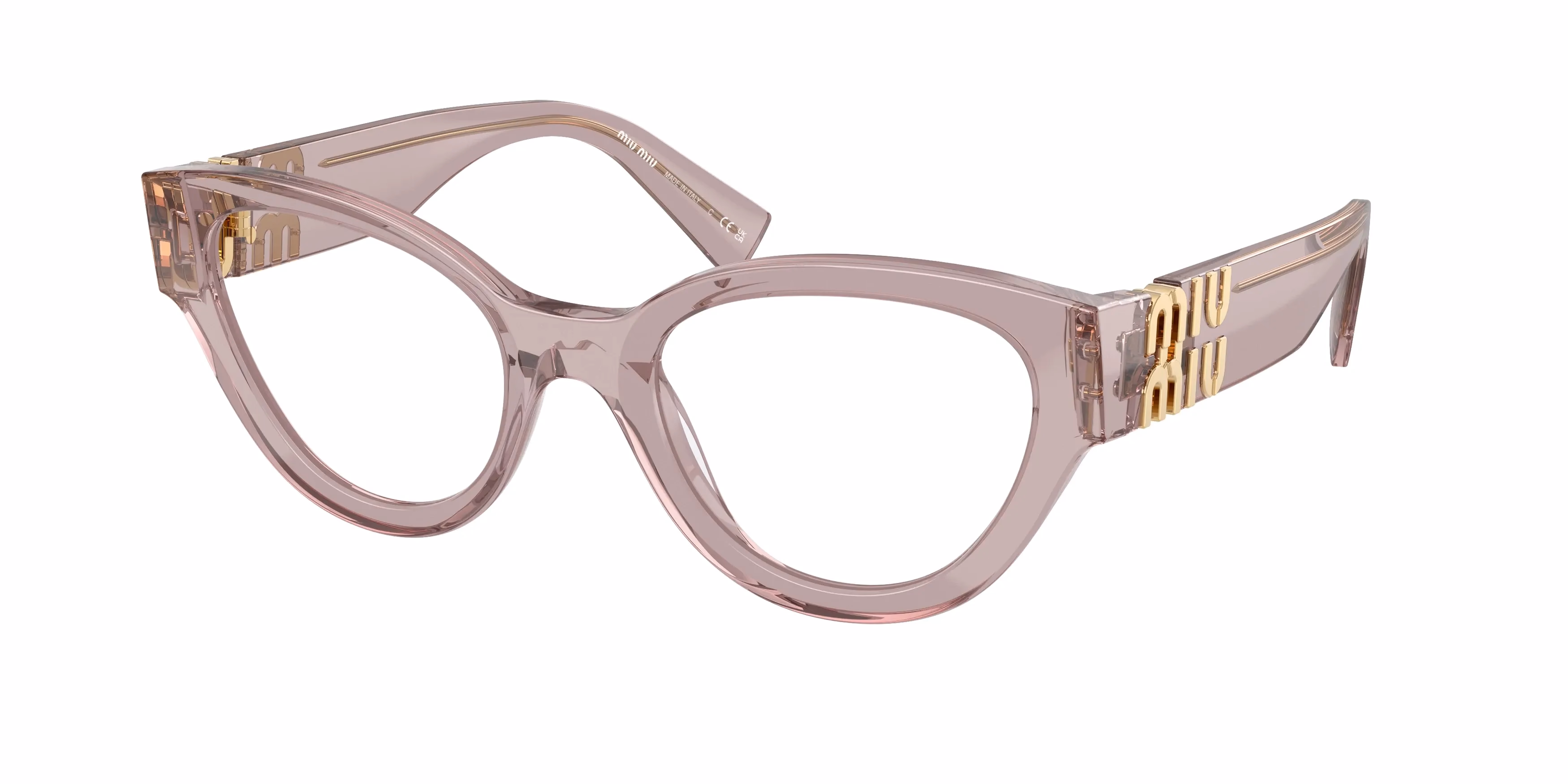 Miu Miu MU01VV Transparent Mauve / Demo Eyeglasses product photo 1