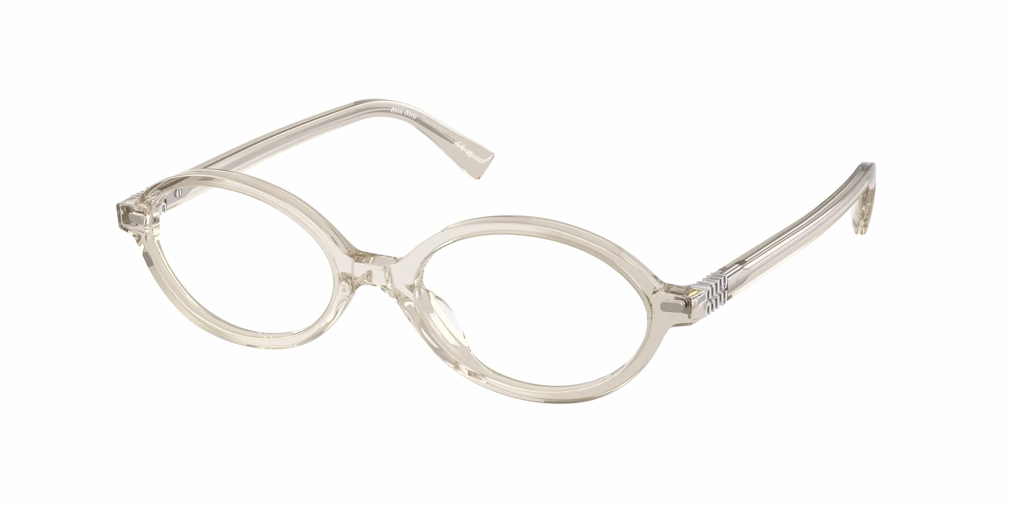 Miu Miu MU01XV Hemp Transparent / Demo Eyeglasses product photo 1