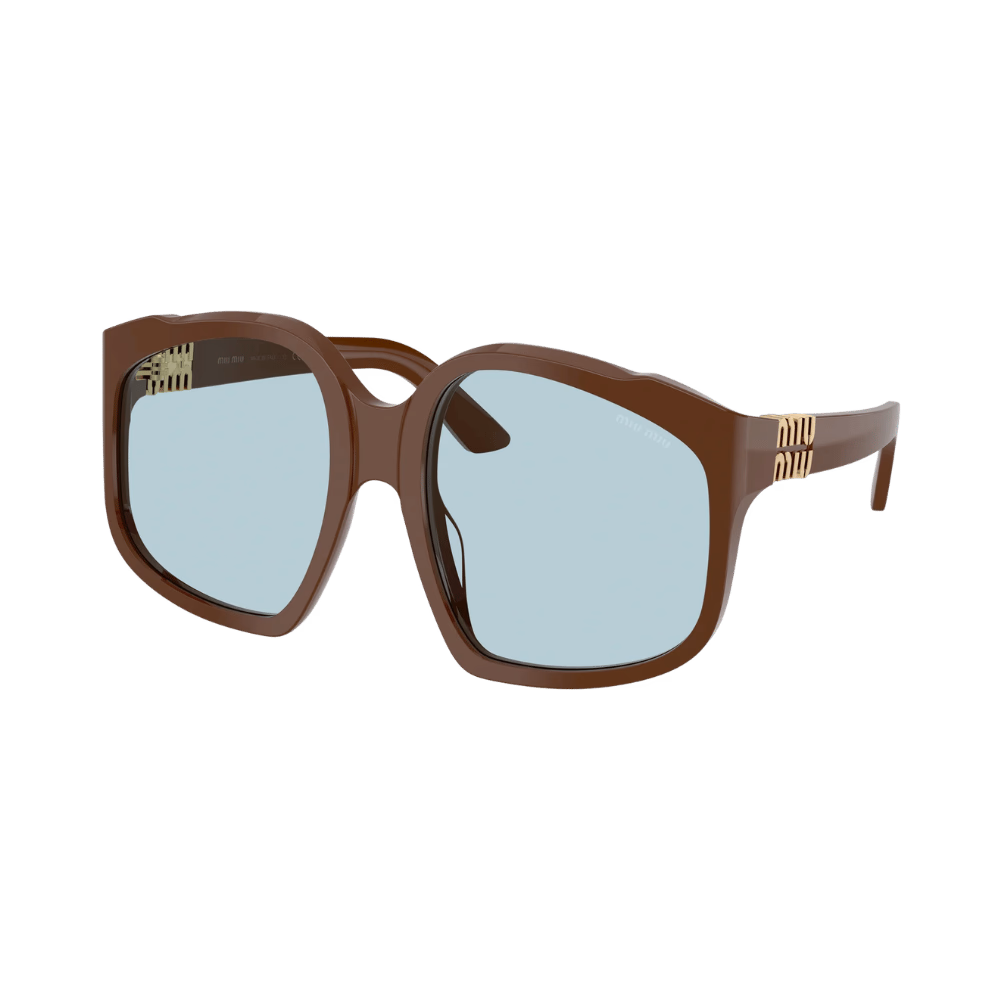 Miu Miu MUA07S Shiny Brown Chocolate / Light Blue product photo 1