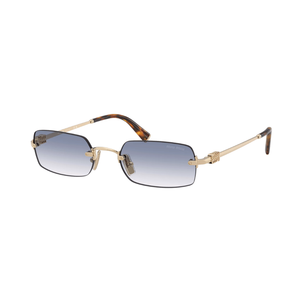Miu Miu MUB50S Pale Gold / Clear Gradient Light Blue product photo 1