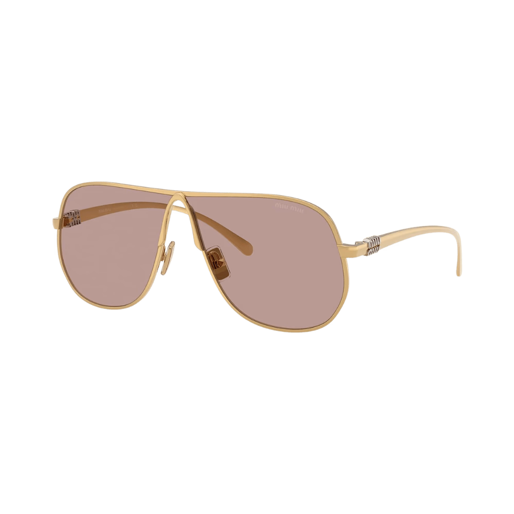Miu Miu MUA56S Shiny Gold / Light Purple Brown product photo 1