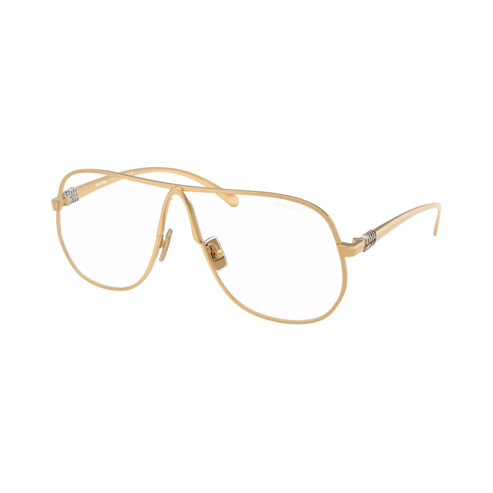 Miu Miu MUA56S Shiny Gold / Clear Blue Light Block product photo 1