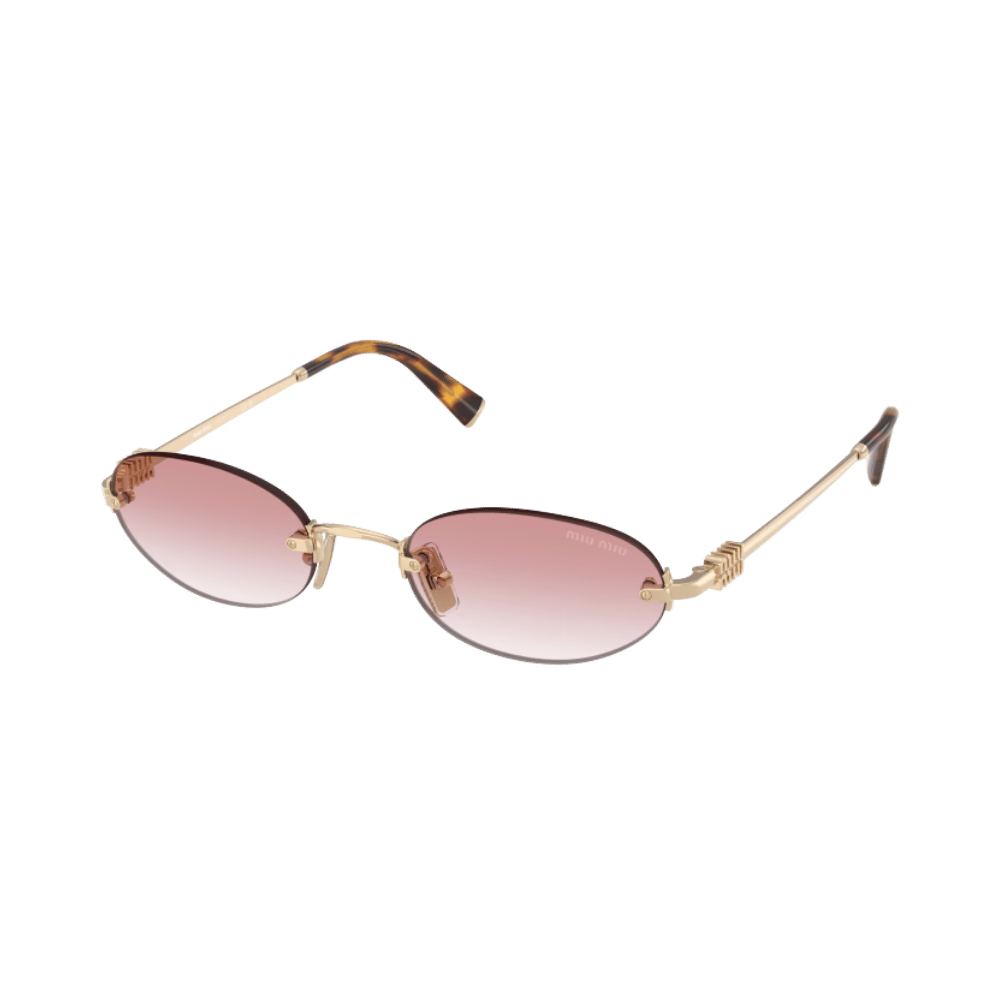 Miu Miu MUA54S Pale Gold / Clear Gradient Pink product photo 1