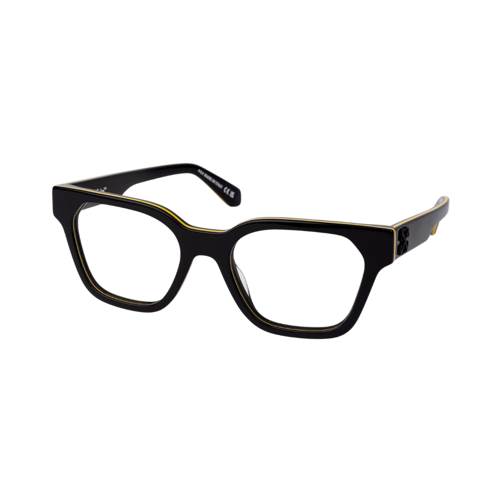 Off-White OERJ07P STYLE 7P Black / Yellow / Clear Eyeglasses product photo 1