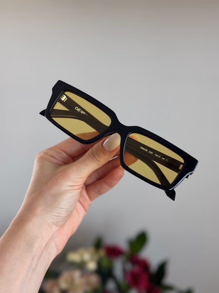 OERI13A WARREN Shiny Black / Yellow Sunglasses