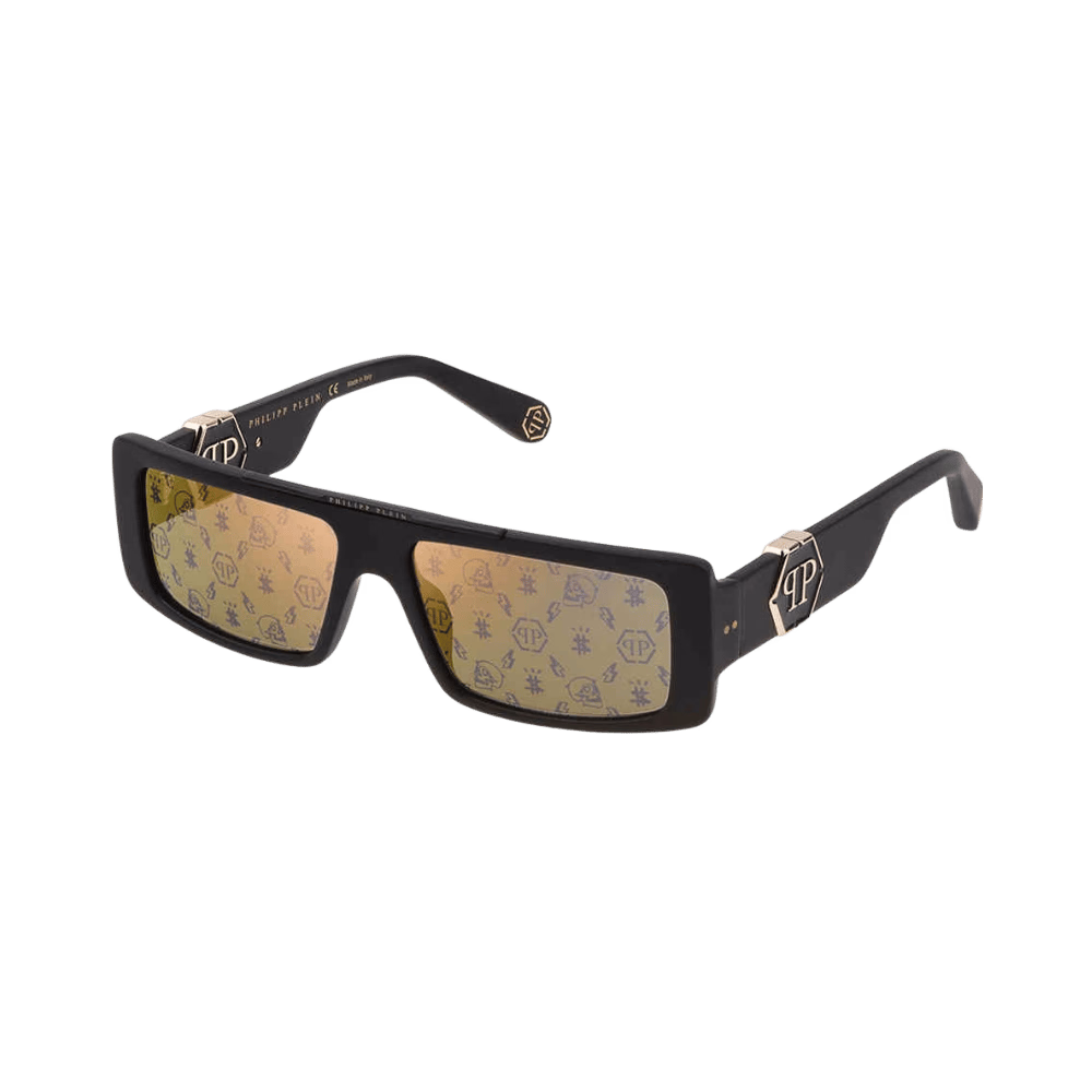 Philipp Plein SPP003M Matt Black / Gold Mirror with Pattern product photo 1