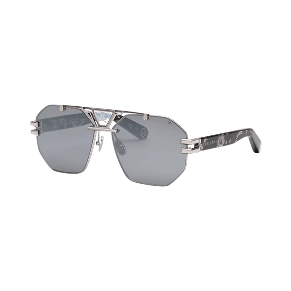 SPP077V Palladium / Grey Havana / Smoke Silver Mirror