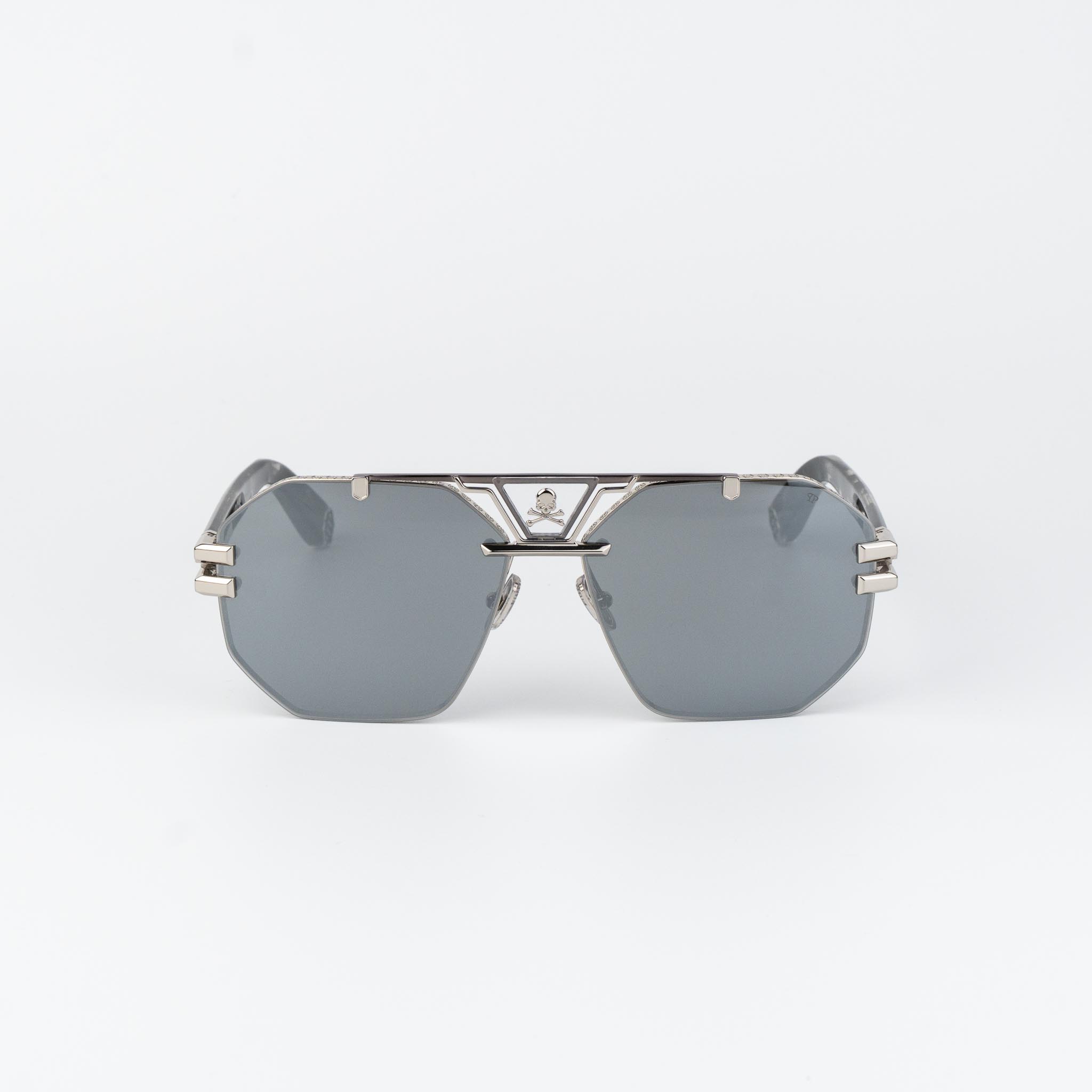 SPP077V Palladium / Grey Havana / Smoke Silver Mirror