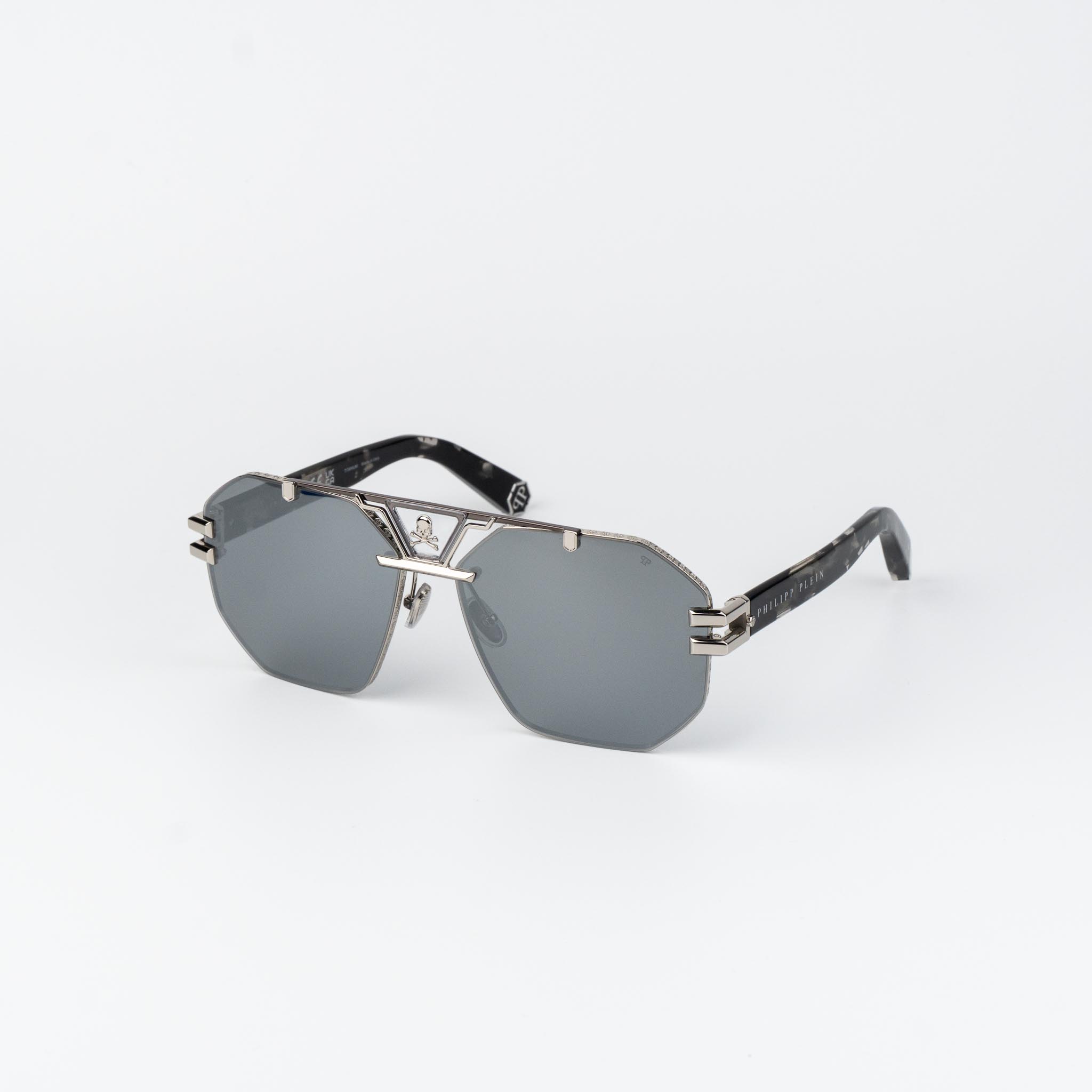 SPP077V Palladium / Grey Havana / Smoke Silver Mirror