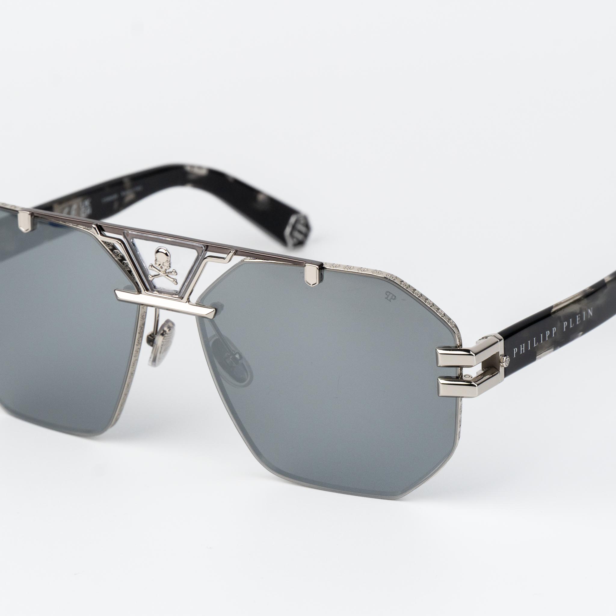 SPP077V Palladium / Grey Havana / Smoke Silver Mirror