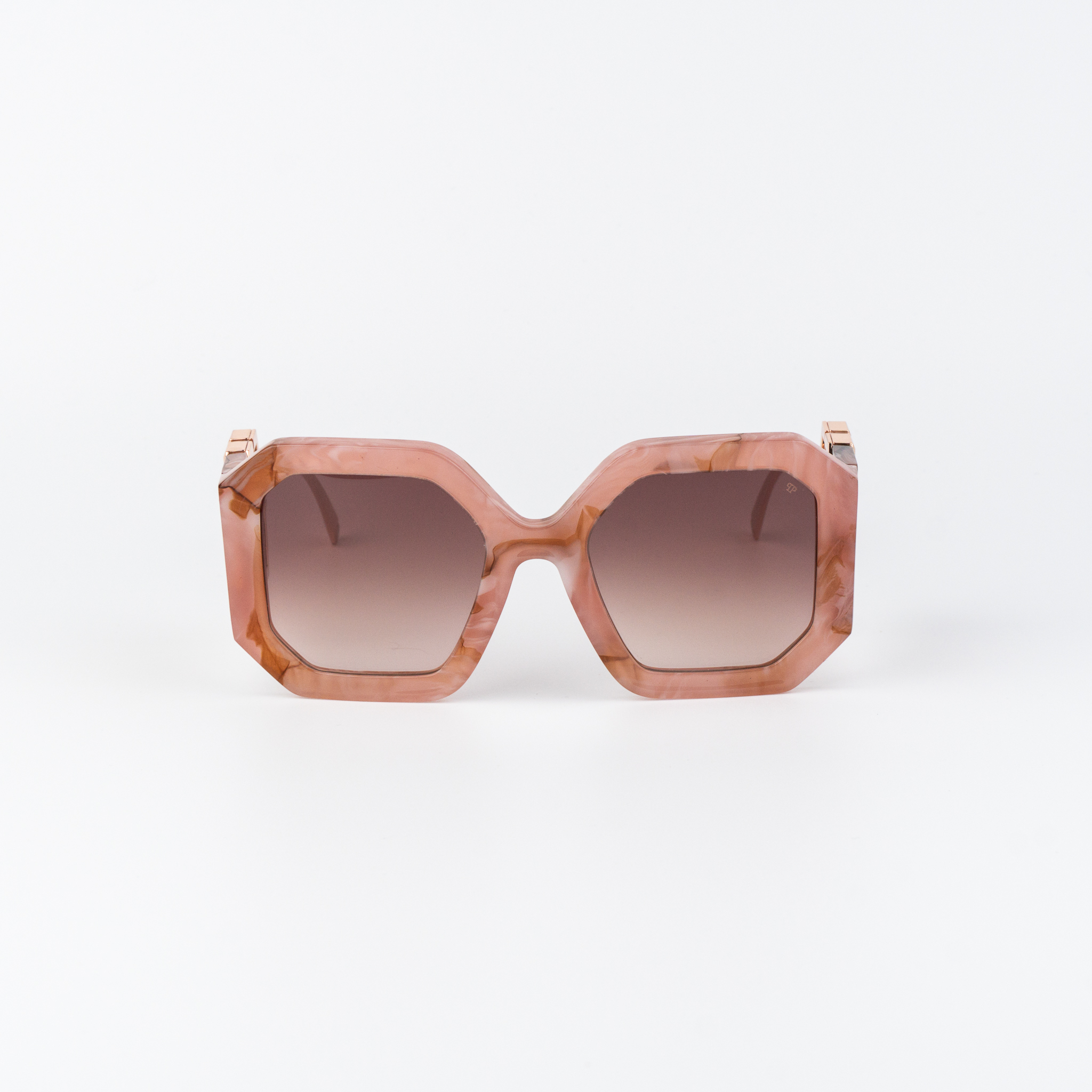 Philipp Plein SPP067 Shiny Pink Marble / Gold / Brown Gradient product photo 2