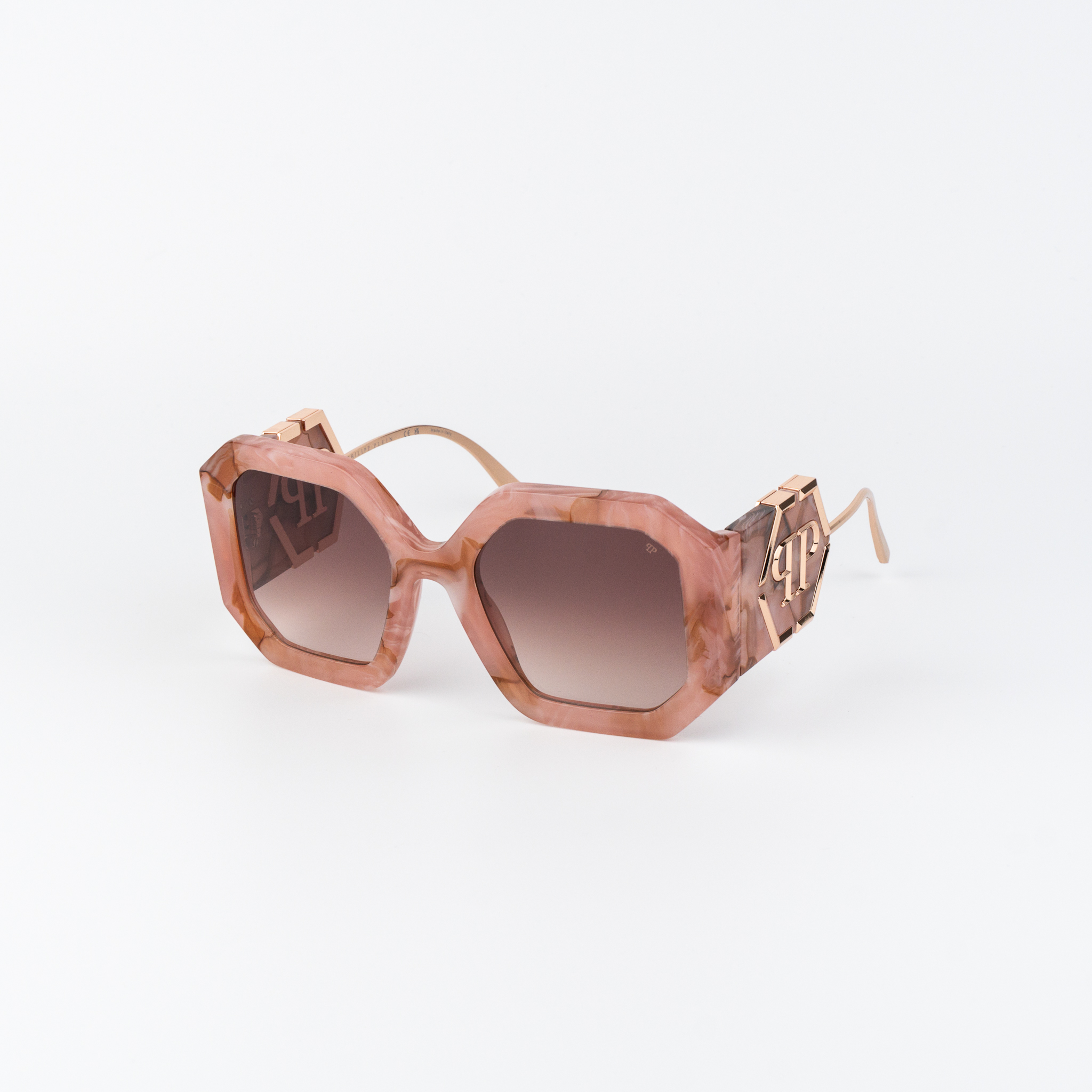 Philipp Plein SPP067 Shiny Pink Marble / Gold / Brown Gradient product photo 3