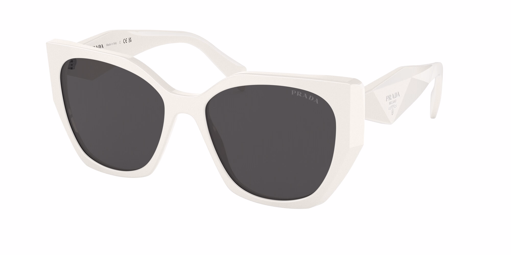 Prada PR19ZS Talc White / Dark Grey Sunglasses product photo 1