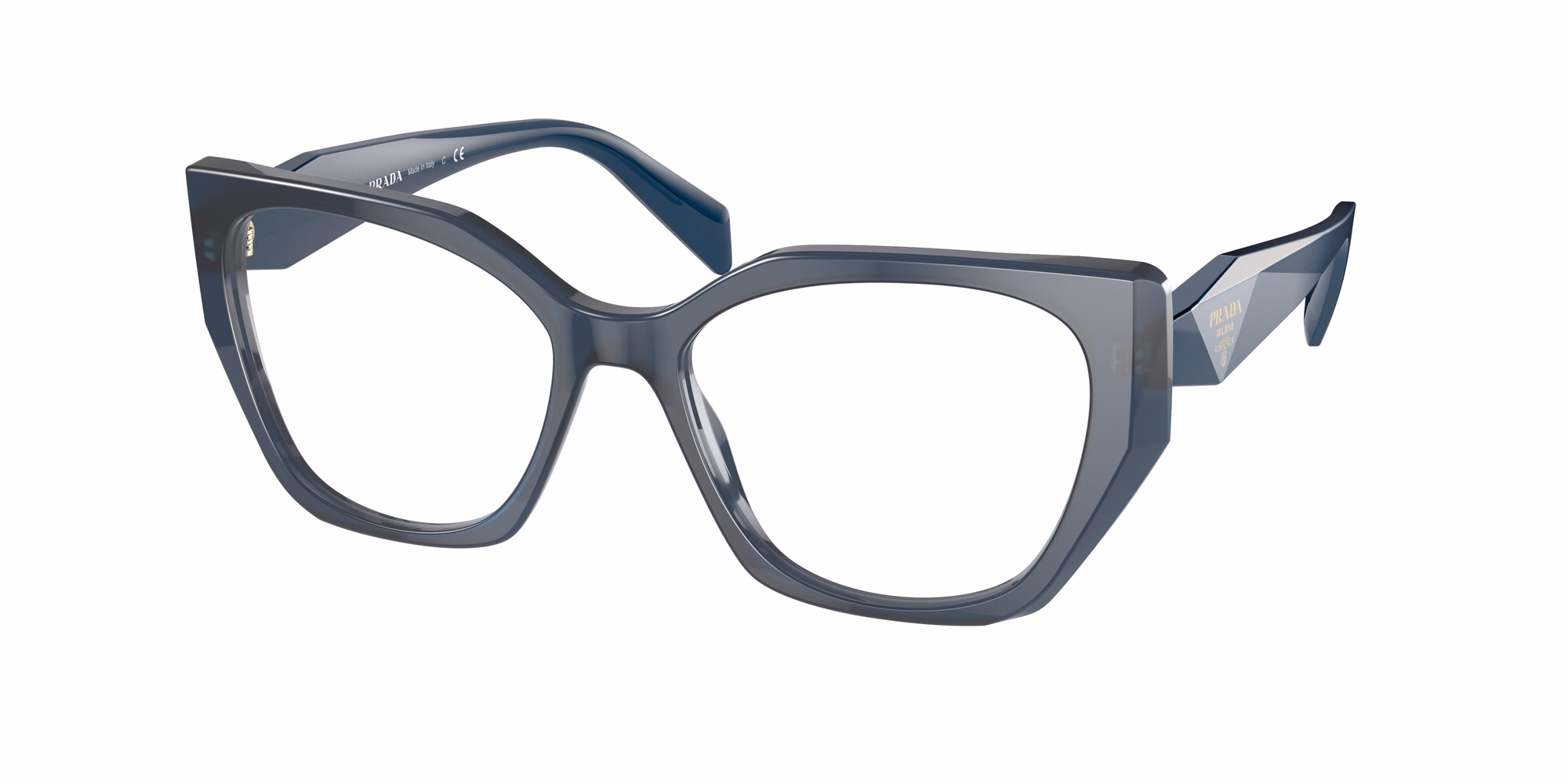 Prada PR18WV Dark Blue Crystal / Demo Eyeglasses product photo 1
