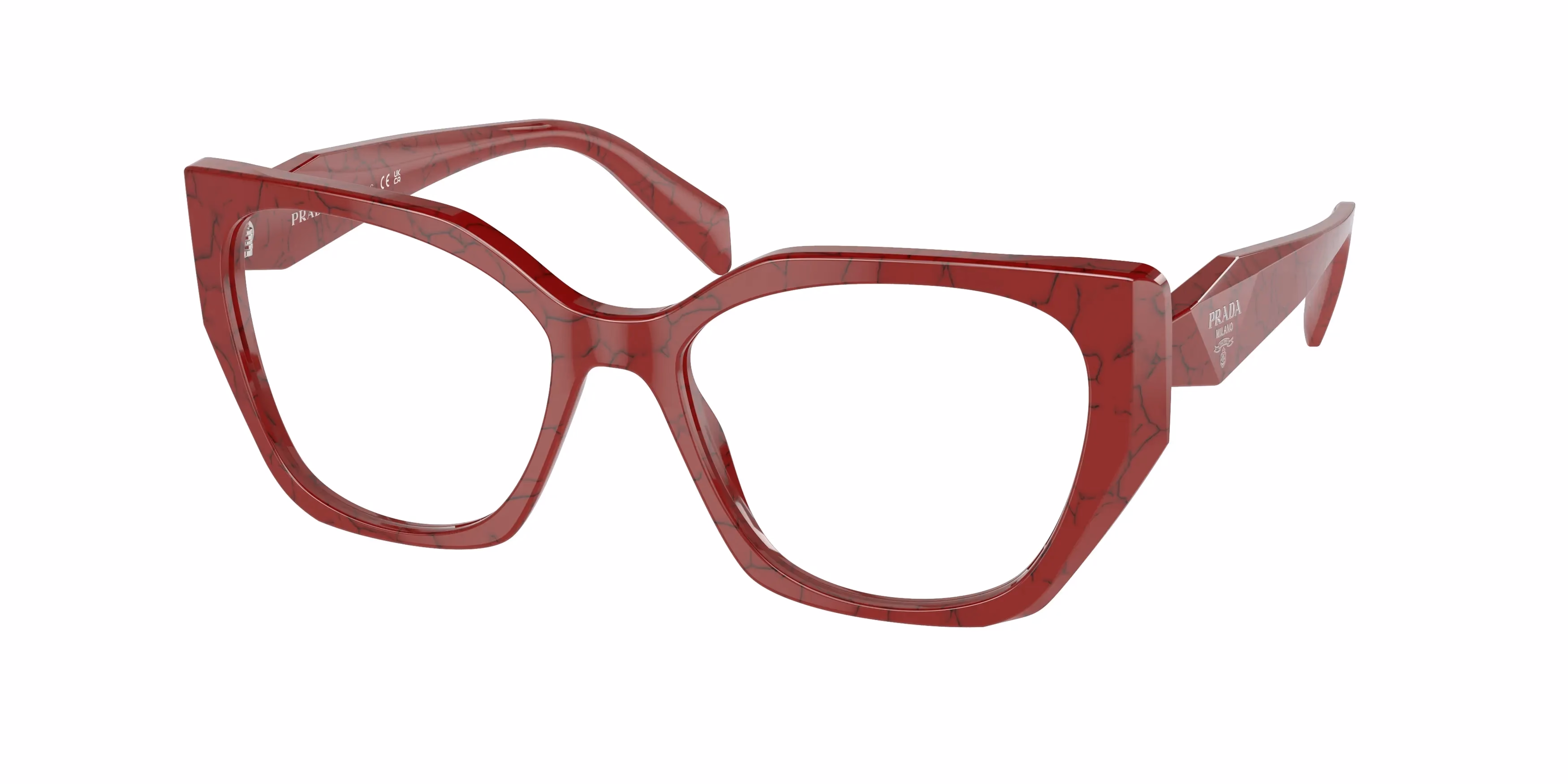 Prada PR18WV Etruscan Red Marble / Demo Eyeglasses product photo 1