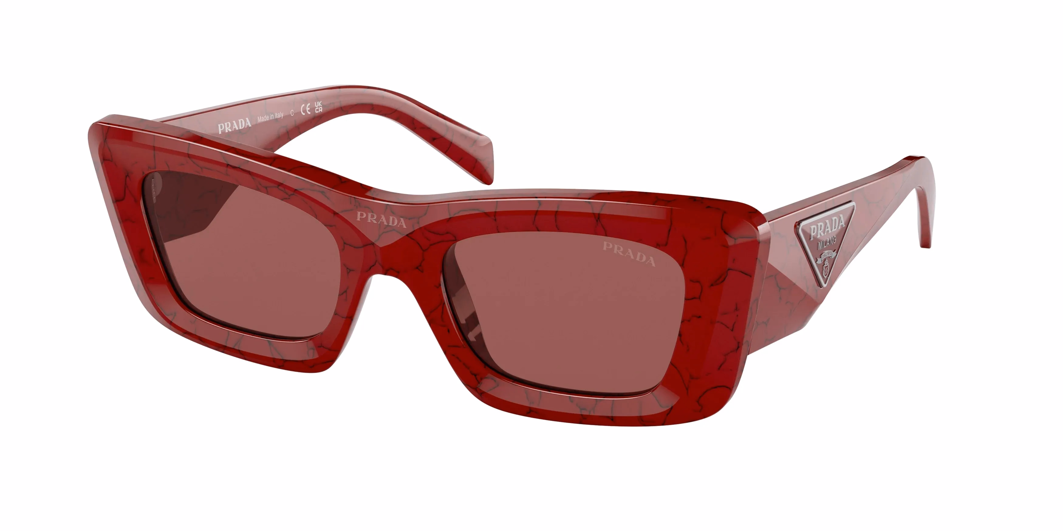 Prada PR13ZS Etruscan Marble Red / Dark Violet Sunglasses product photo 1