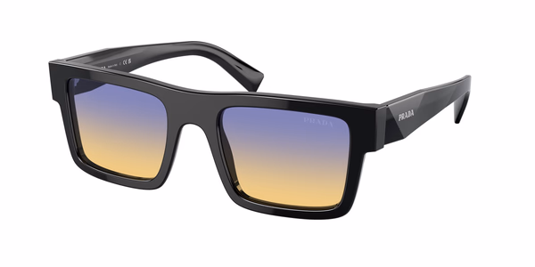 Prada PR19WS Black / Yellow Dark Blue Gradient Sunglasses Prada PR19WS Black / Yellow Dark Blue Gradient Sunglasses