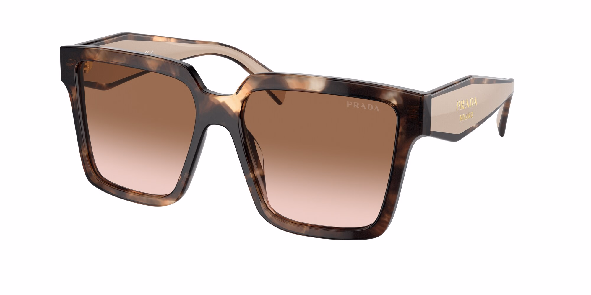 Prada PR24ZS Caramel Tortoise / Brown Gradient Sunglasses product photo 1