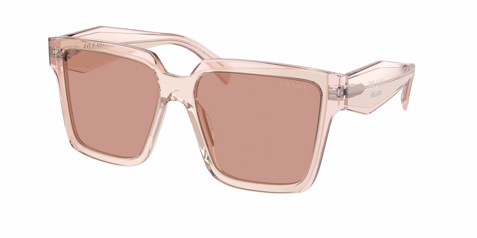 Prada PR24ZS Geranium Petal Crystal / Dark Violet Sunglasses product photo 1