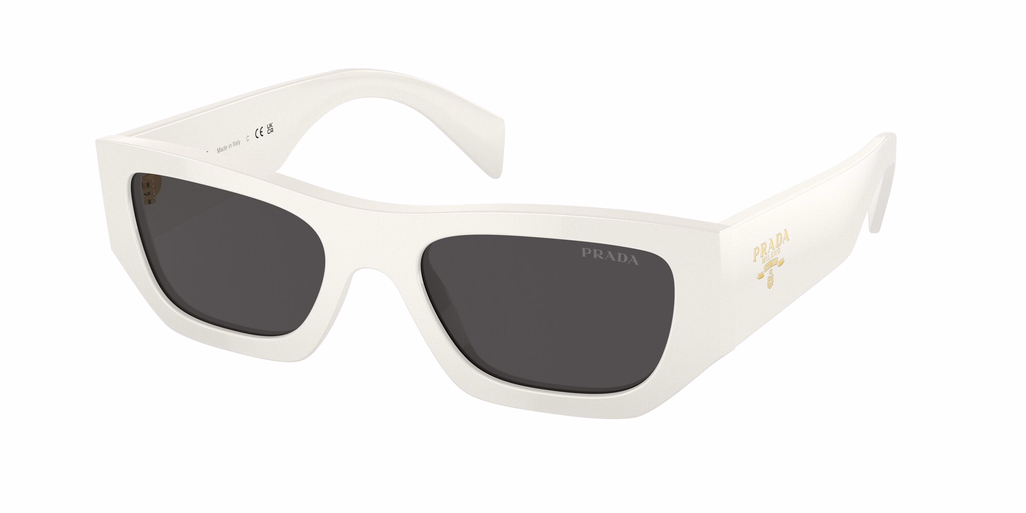 Prada PRA01S White / Dark Grey Sunglasses product photo 1