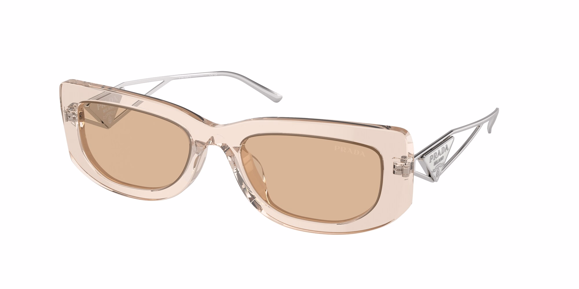 Prada PR14YS Crystal Beige / Light Brown Sunglasses product photo 1