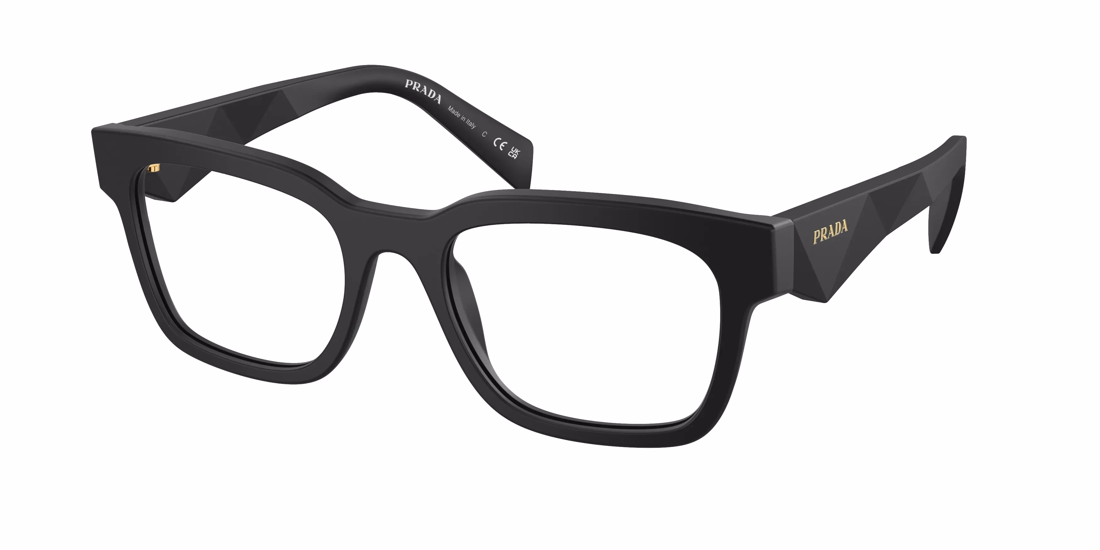 Prada PRA10V Matte Black / Demo Eyeglasses product photo 1