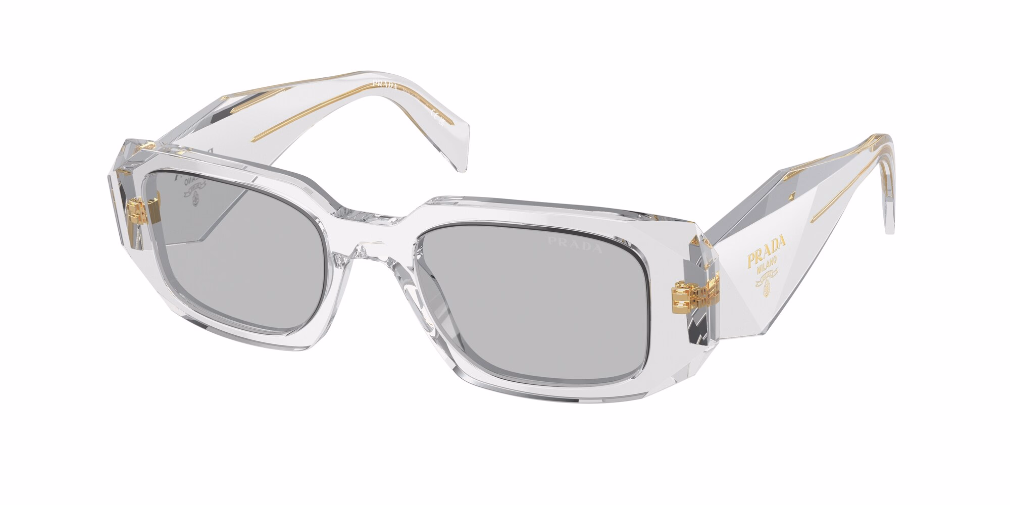 Prada PR17WS Symbole Transparent Grey / Light Grey Sunglasses product photo 1