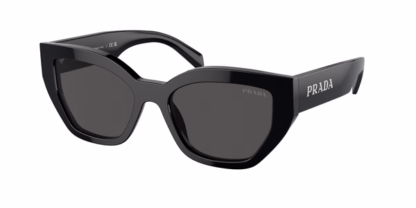Prada PRA09S Black / Dark Grey Sunglasses Prada PRA09S Black / Dark Grey Sunglasses