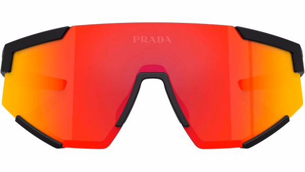 PS04WS Black Rubber / Brown Mirror Orange Sunglasses