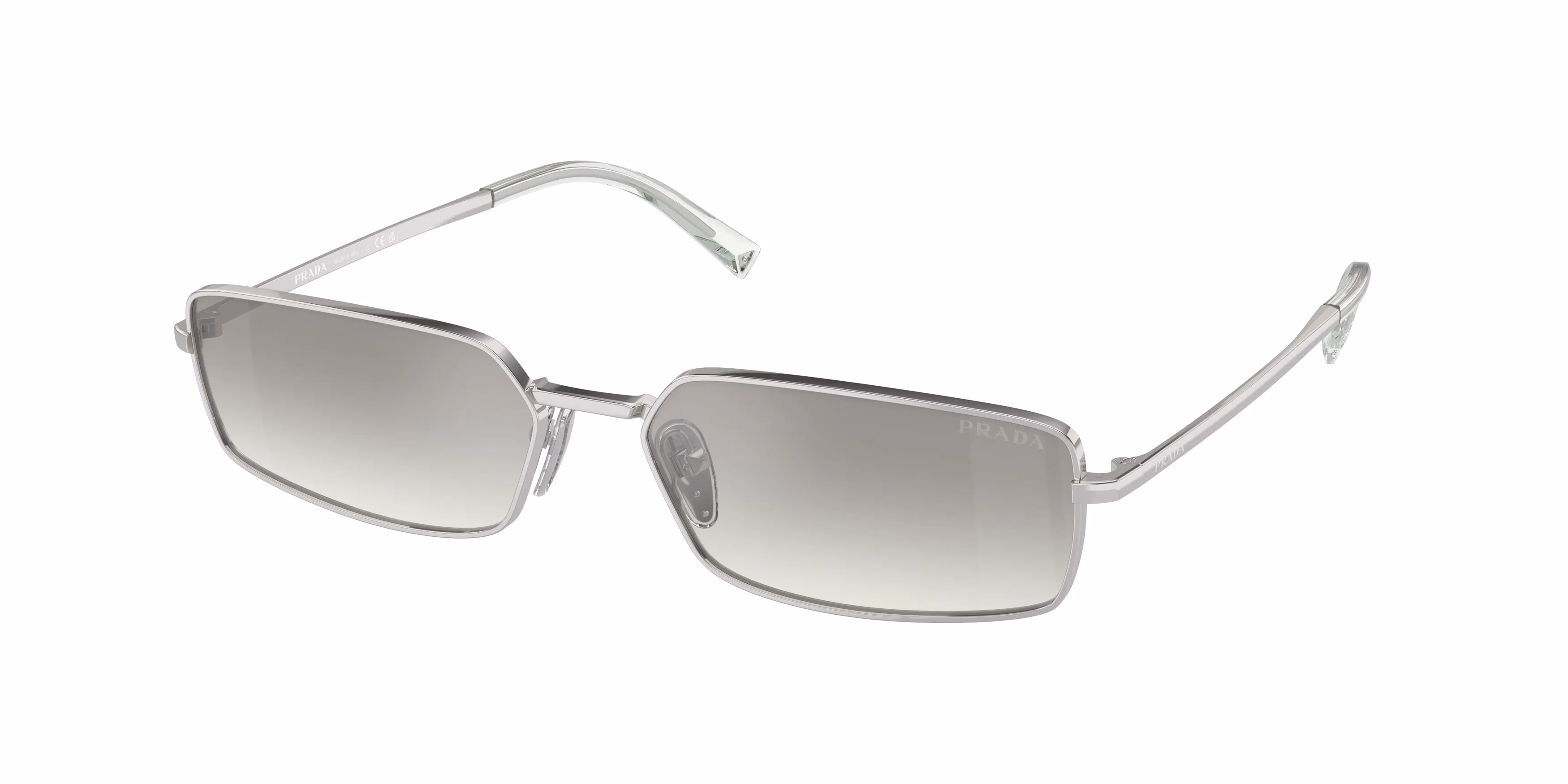 Prada PRA60S Silver / Grey Mirror Sunglasses product photo 1