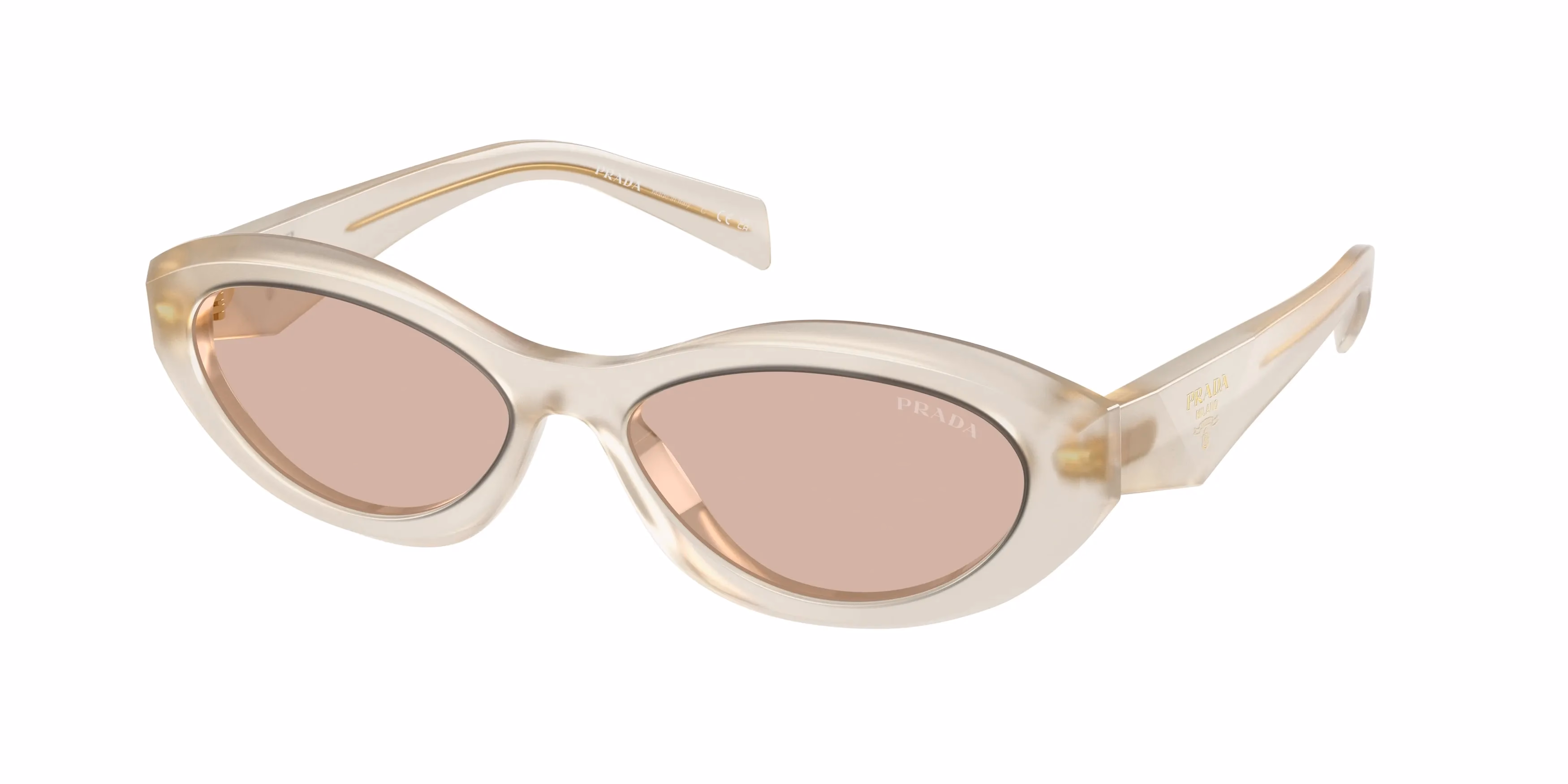 Prada PR26ZS Opal Milk / Light Brown Sunglasses product photo 1