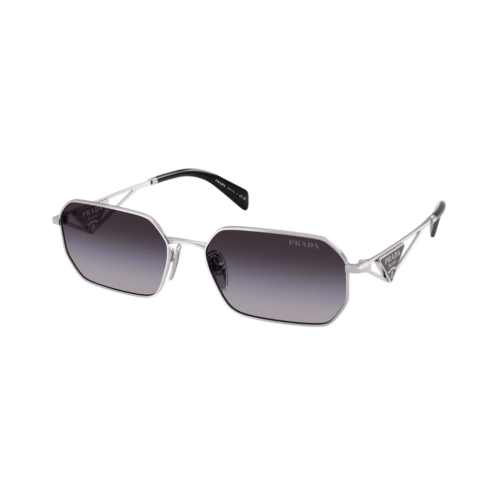 Prada PRA51S Silver / Grey Gradient Sunglasses product photo 1